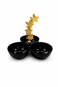 Cuenco para frutos secos de primera calidad, 3 compartimentos con asa en forma de estrella, para hoteles de lujo, estilo antiguo, precio al por mayor - Product Image 3