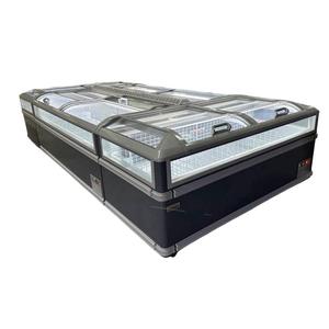 Congelador Modular Combinable Tipo Isla con Ventana de Vidrio de Alta Visibilidad, Equipo de Refrigeración Comercial para Tiendas de Abarrotes - Product Image 2