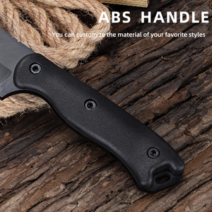มีดอเนกประสงค์เหล็กดามัสกัส BK18-DIY OEM แบบกำหนดเองได้ พร้อมปลอก Kydex ด้ามไม้ คลิปหนีบเข็มขัด พกพาสะดวก สำหรับแคมป์ปิ้ง รับประกัน 1 ปี - Product Image 4