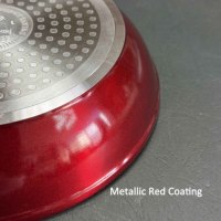20/24/28cm Set Wajan Penggorengan Anti Lengket 3pcs Modern Grosir Kustom Aluminium Keramik Granit untuk Memasak di Rumah dengan Induksi