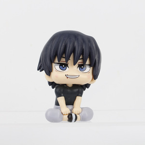 Set di 5 Statuette Anime da 8CM di <span class=keywords><strong>Jujutsu</strong></span> <span class=keywords><strong>Kaisen</strong></span>: Geto, Yuji, Toji, Gojo Satoru, Testa Grande, Giocattolo Regalo Giapponese - Product Image 5
