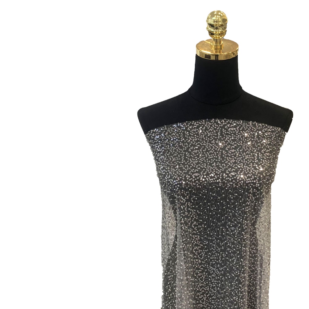 ZX99102 2121 Новый Европейский роскошный вечерний наряд украшение сетка тюль свадебный бисер ткань Блестки ткань