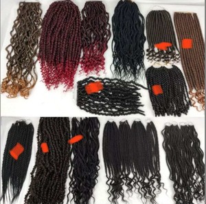 Trenzas de ganchillo pretorcidas de primavera, 8 pulgadas, pelo trenzado de ganchillo sintético - Product Image 6