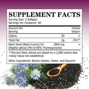 Cápsulas de Aceite de Semillas Negras OEM, Favorecen el Cabello y Uñas Fuertes, Promueven una Piel Radiante y Juvenil, Ayudan a la Función Inmunitaria - Product Image 2