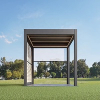 Pergola Bioclimatique Motorisée pour Terrasse Balcon en Aluminium avec Lames Orientables Décoration de Jardin Facile à Monter et Imputrescible