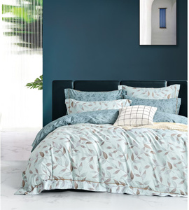 Nuevos juegos de edredón estampado de algodón Individual Doble Queen de 7 piezas, sábanas ajustables, bolsas de embalaje, juego de cama estampado - Product Image 1