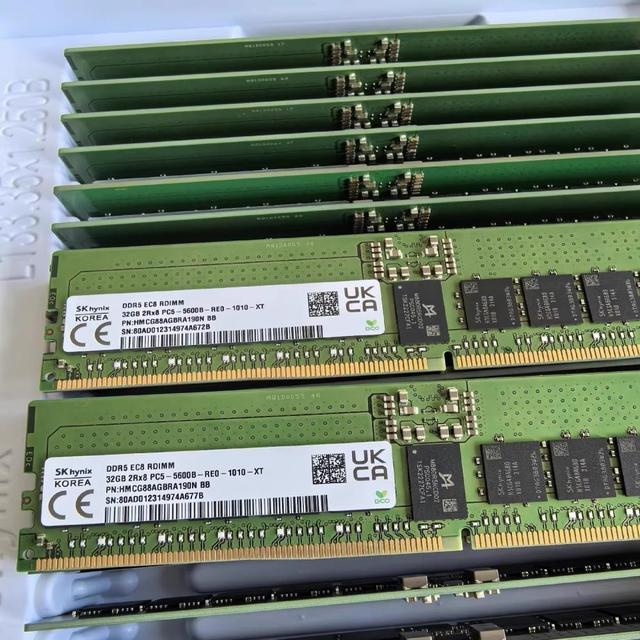 New and Original SK hynix HMCG88AGBRA server RAM DDR5 EC8 RDIMM 32G 2Rx8 PC5-5600B HMCG88AGBRA188N HMCG88AGBRA191N