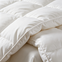 Couette en duvet de canard blanc anti-déformation avec boîte de rangement intégrée