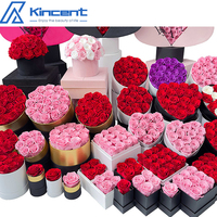 Cadeau Saint Valentin Fleurs Préservées Avec Boîte Cadeau Rose Éternelle Décoration De Mariage Fête Des Mères