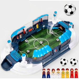 Table <span class=keywords><strong>de</strong></span> baby-<span class=keywords><strong>foot</strong></span> portable en plastique pour enfants, jeu <span class=keywords><strong>de</strong></span> football d'intérieur avec double marqueur <span class=keywords><strong>de</strong></span> score, terrain incliné, jeu rapide et amusant pour toute la famille - Product Image 1