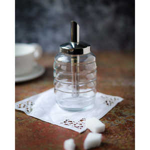 Azucarero de Acero y Cristal de Lujo Daniele F., Azucarero de Vidrio y Metal para Uso Comercial en Restaurantes - Product Image 3