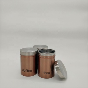 3pcs Eco-Friendly Kimleyda Modern Purple Round <strong>Kitchen</strong> Tea Sugar Coffee <strong>Storage</strong> <strong>Tin</strong> with Stainless Steel Lid for Party Use - Product Image 3