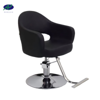 Chaise de salon de manucure pivotante confortable avec dossier relevable, revêtement en cuir, mobilier de salon de beauté, chaise de coiffeur, chaise de manucure