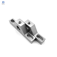 Support de tringle de penderie en alliage de zinc CNC, support de suspension en acier inoxydable micro-usiné pour tringle de placard