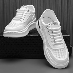 Nouvelles baskets blanches classiques pour hommes, respirantes, sportives, décontractées, à semelle épaisse, tendance, imperméables, antidérapantes, toutes saisons - Product Image 6