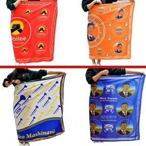 Vente en gros de kangas en tissu imprimé à la cire africaine et t-shirt de vote de campagne électorale personnalisé - Product Image 6