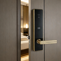 CE ISO RED Zertifiziertes Elektronisches Hotel-Schließsystem RFID-Schlüsselkarte Diebstahlsicheres Luxus-Smart-Türschloss Hochwertige Fernbedienung