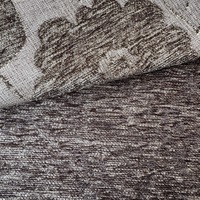 Tissu chenille jacquard 3D, tissé, teint en fil, toucher doux, grammage lourd, moderne, pour revêtement de canapé