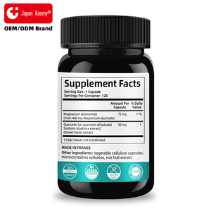 Capsule di Glicinato di Magnesio 400mg con Etichetta Personalizzata, Integratore Vitaminico <span class=keywords><strong>per</strong></span> un Sonno di Qualità <span class=keywords><strong>per</strong></span> Adulti - Product Image 5