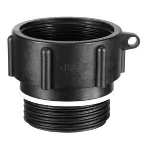 Barrel Closure Adaptor Coupling DIN71 Male Thread to 2" BSP Female Thread Barrel Drum Pump Adapter PP Material