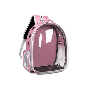 Customized Breathable Transparent Shell Pet Portable Carrier Backpack Cat Travel Bag