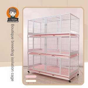 Cage d'élevage pour chat et pigeon d'intérieur à motif solide Cage à lapin renforcée avec boîte d'emballage Maison pour petit chat gras - Product Image 2