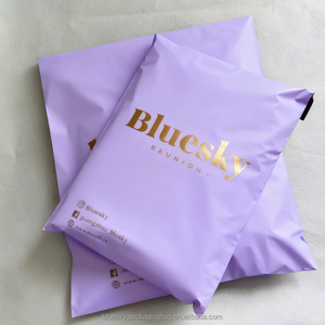 Enveloppes en polyéthylène auto-adhésives personnalisées de haute qualité avec logo, sacs d'expédition en plastique recyclé, sacs d'expédition écologiques pour vêtements - Product Image 2