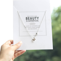 Collier original en argent sterling 925, papillon, pour femmes, tempérament frais, mode coréenne