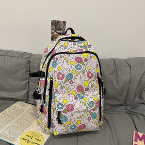 Large Capacity Lightweight Water Resistant Polyester Backpack Boys New Trendy <strong>Cool</strong> Printed Cross-Border Design <strong>College</strong> <strong>Students</strong> - Product Image 6