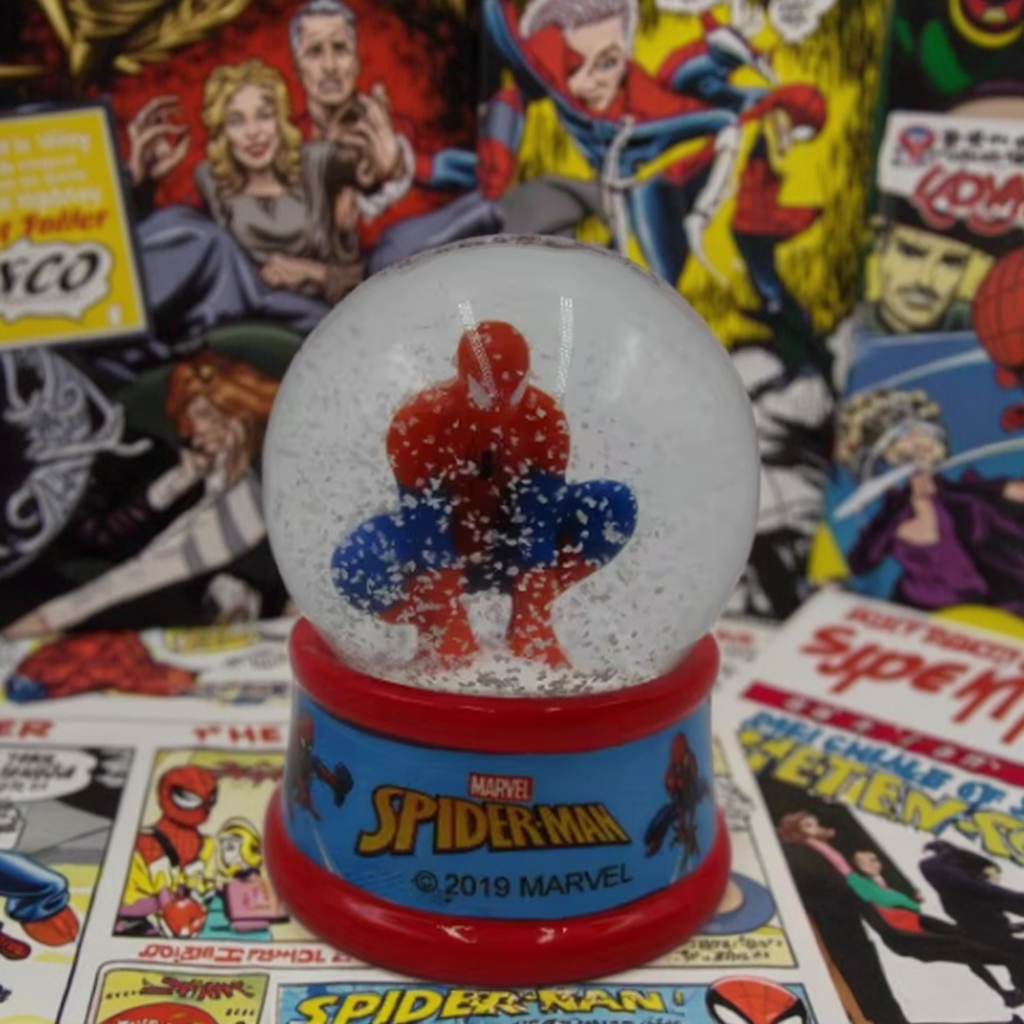 卸売スパイダーマンスノードームカスタム3D漫画映画キャラクター樹脂製