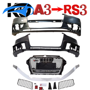 Kit de conversion pour <span class=keywords><strong>Audi</strong></span> A3 vers <span class=keywords><strong>RS3</strong></span> 8V0807065C 8V5807065BGRU, calandre avant authentique avec logo et garniture chromée, pare-chocs pour <span class=keywords><strong>Audi</strong></span> A3 - Product Image 1