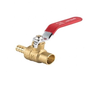 Válvula de bola de latón PEX de 1/2 "y 3/4 pulgadas con orejas caídas Válvulas Pex de puerto completo - Product Image 5