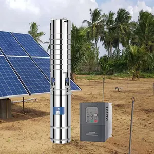 12 v 摩托泵太阳能系统无刷/1 “钻孔潜水太阳能水泵 10厘米