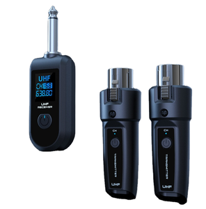 Dajiang không dây <span class=keywords><strong>Microphone</strong></span> Transmitter receiver 2.4GHz, XLR <span class=keywords><strong>Microphone</strong></span> hệ thống không dây, sạc không dây Mic adapter - Product Image 1