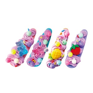 Kit <span class=keywords><strong>de</strong></span> Arte y Manualidades, Accesorios DIY, Kit <span class=keywords><strong>de</strong></span> Pegamento en <span class=keywords><strong>Crema</strong></span> para Hacer Accesorios para el Cabello, Suministros para Manualidades con Pinzas <span class=keywords><strong>de</strong></span> <span class=keywords><strong>Crema</strong></span> para Niñas - Product Image 3