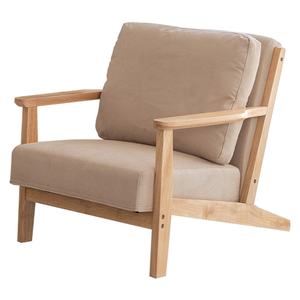 भव्य कपड़े एकल सोफे कुर्सी आधुनिक डिजाइन ठोस लकड़ी के घर फर्नीचर होटल के लिए लिविंग रूम के बेडरूम के लिए - Product Image 1