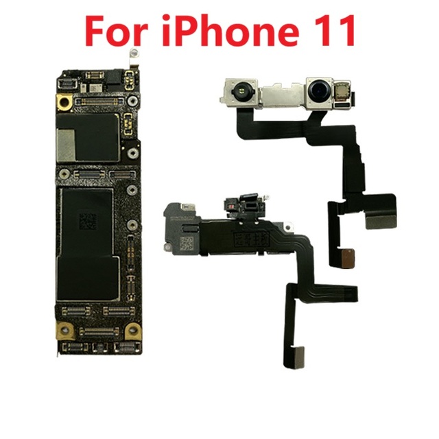 Original Unlocked Motherboard for Iphone11 ProMax 11Pro 11 With Face Id 64gb 128gb 256gb 512gb Logic Board Mainboard