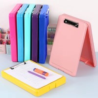 Portapapeles Resistente WEISHENG con Soporte para Bolígrafo, Carpeta de Plástico Colorida para Documentos, Organizador A4 de 338x250x40mm