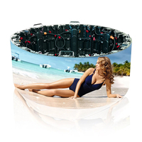 Pantalla LED Curva para Interiores P2.604, Personalizable para Elevadores, Centros Comerciales y Eventos, Pantalla LED Delgada con Distancia entre Píxeles de 2.6mm