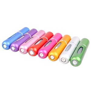 5Ml Draagbare Mini Round Aluminum Oxide Parfum Fles Met Spray Scent <strong>Pomp</strong> Lege Cosmetische Containers Refillable <strong>Bottle</strong> - Product Image 4