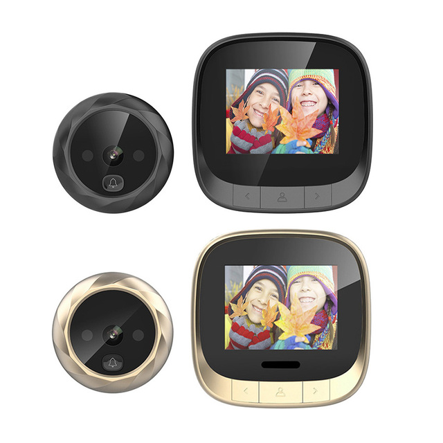2.4" TFT LCD Screen Smart Electronic Digital Door Bell Eye Camera Photo Recording Ir Night Vision Door Peephole Viewer