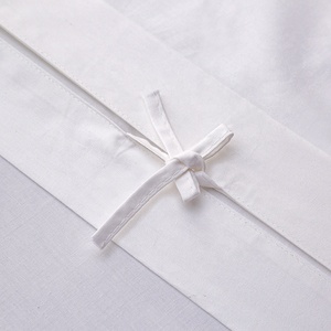 Chất Lượng Khách Sạn 100% Trắng Bông Nữ Hoàng Percale Tấm Set 200TC 40S Mềm Mại Dệt Được Trang Bị Bộ Đồ Giường Cho Đôi Vua Duy Nhất Thoáng Khí - Product Image 3