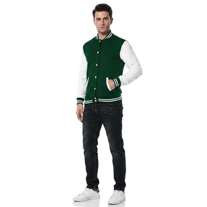 Chaquetas Personalizadas de Alta Calidad para Hombre, Chaqueta Bomber con Logotipo Bordado en Algodón, Chaqueta Varsity para Hombre 2026 - Product Image 1