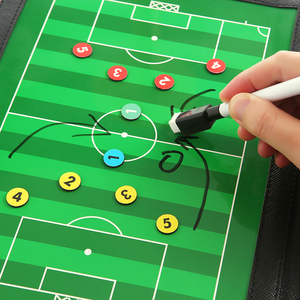Tableau Tactique <span class=keywords><strong>de</strong></span> Football MUDA Pliable en Cuir PU, Haute Qualité, Équipement d'Entraînement 45x29x3 CM Facile à Transporter - Product Image 3