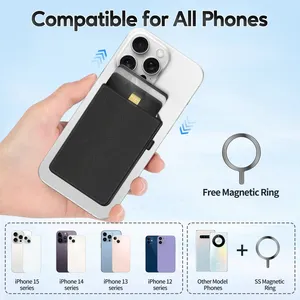 MagSafe Slim Automatic para Pop Plastic Magnetic Card Case Wallet Tarjetero para iPhone y Samsung Compatible con <span class=keywords><strong>crédito</strong></span> - Product Image 2