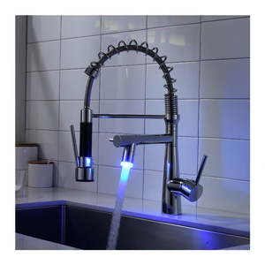 ก๊อกน้ำสำหรับห้องครัวแบบมีที่จับคู่ทำจากทองเหลืองช่องเดียวก๊อกน้ำสองช่องแบบยุโรปทันสมัย - Product Image 1