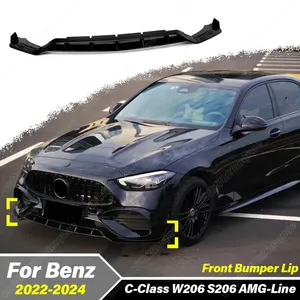 สำหรับ Mercedes Benz C-Class W206 S206 ปี 2022 2023 2024 ชุดแต่งกันชนหน้า สปอยเลอร์ บอร์ดป้องกัน ชุดแต่งภายนอก - Product Image 1