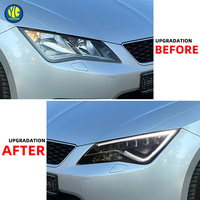YU GUANG para Volkswagen Seat Leon MK3, Faro Delantero 5F LED 2013-2020, Actualización de Accesorios VW, Lámpara Delantera para Coche, Faro para Seat Leon