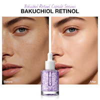Sérum au Bakuchiol Formule Capsules de Rétinol Végétal Soutien Collagène Élasticité Renouvellement Cutané Texture Lisse Soin Quotidien 30ml