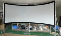 200 Simulateur de vol à 360 degrés Écran de projection à cadre fixe rond de grande taille avec tissu arrière ou blanc mat